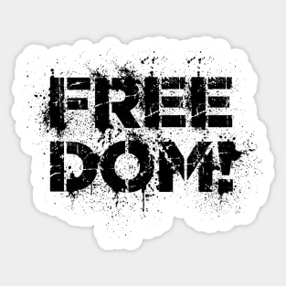 Freedom Street Stencil Sticker